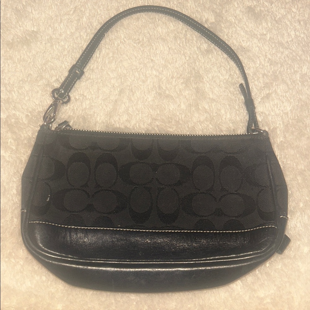 Coach Demi in Black Canvas and Leather